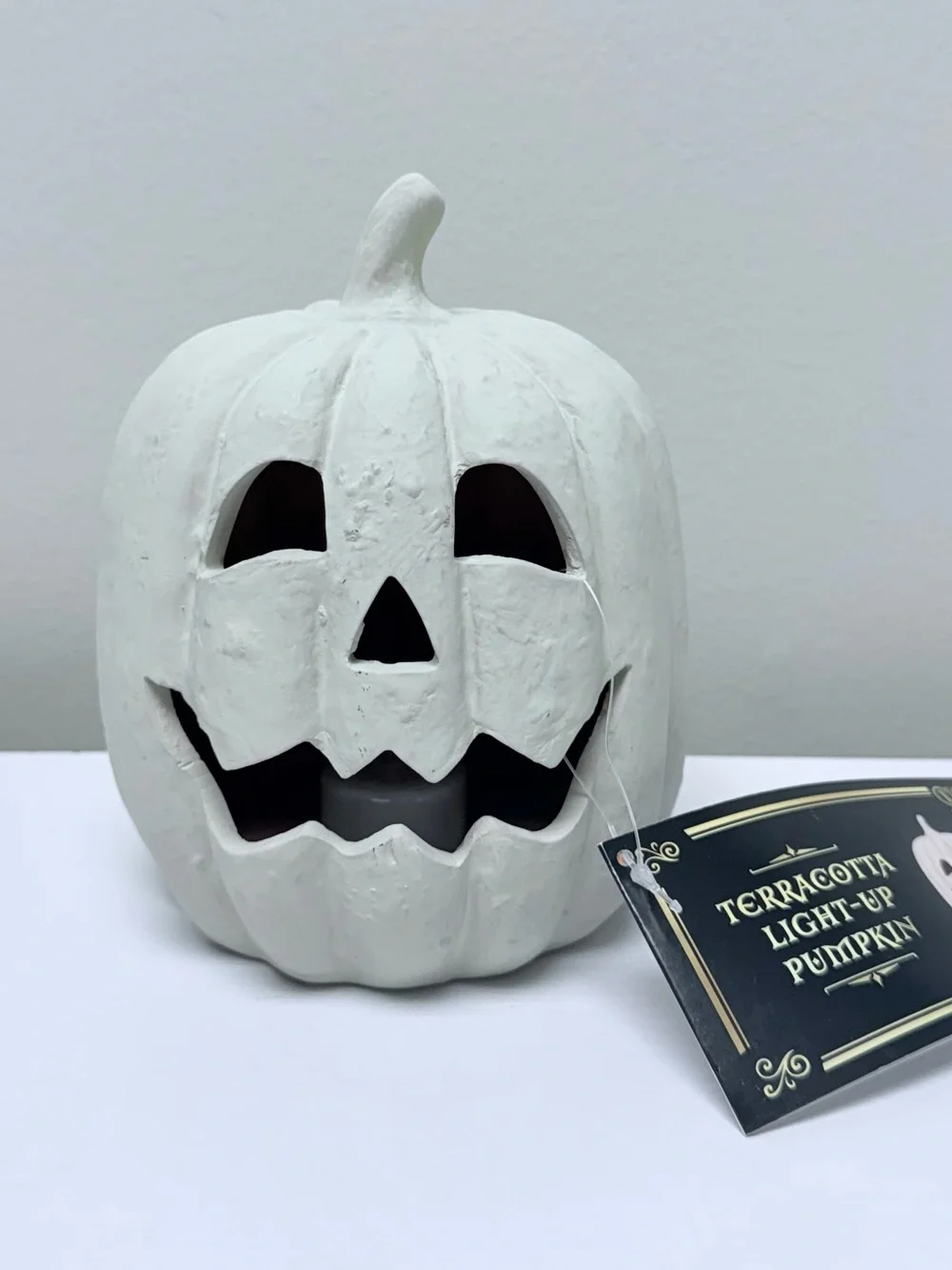 Terracotta Light-Up Pumpkins Cream Jack O'lantern - Bullseye's Playground™ 2026